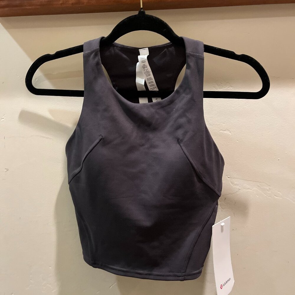 Lululemon Invigorate Train Tank • Dark Grey • Size 4 • NWT • Activewear